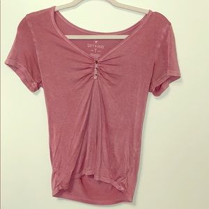 Rose colored t-shirt